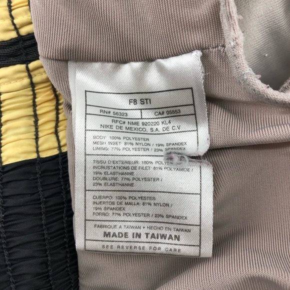 Nike Gray & Yellow Athletic Shorts, Size M - Picture 6 of 7